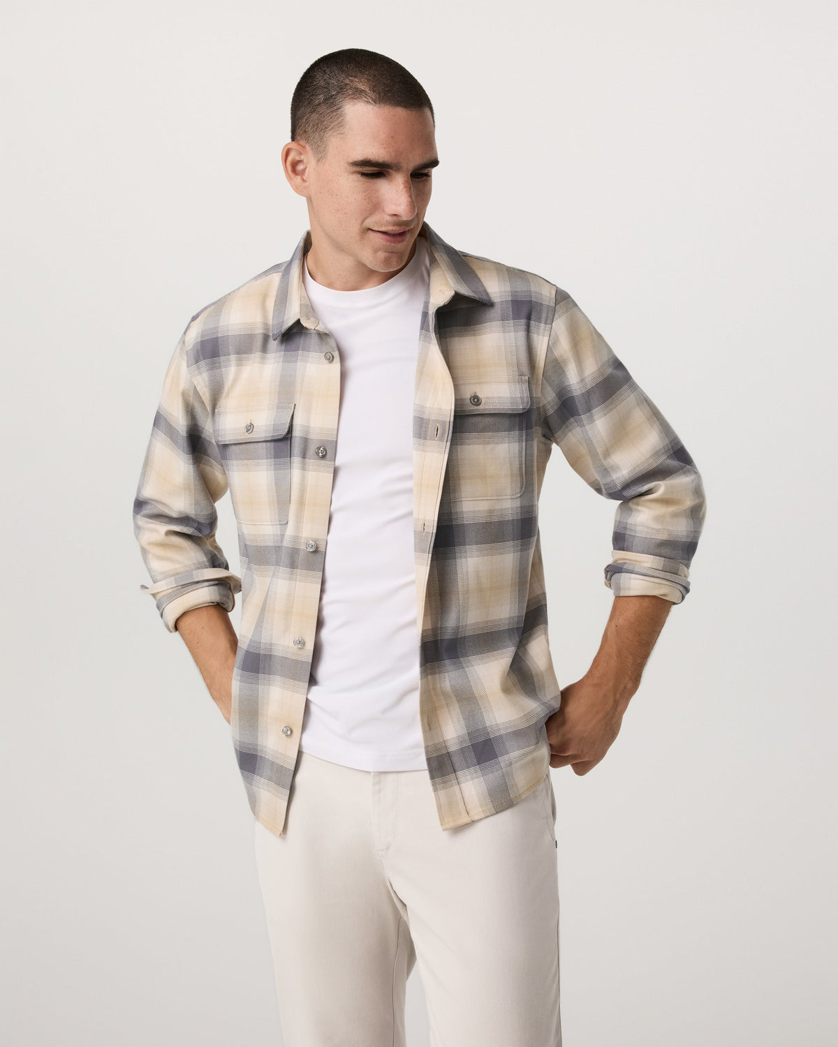 Vuori Long Sleeve Flannel Button Down Shirt