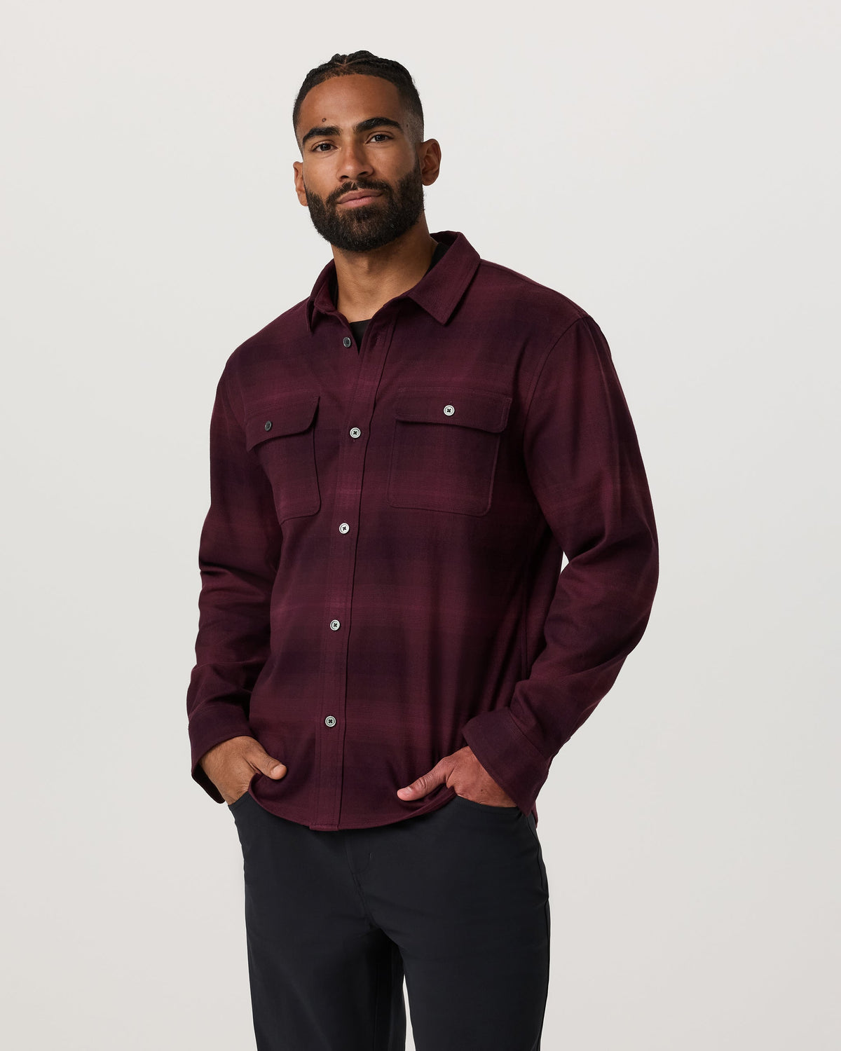Vuori Long Sleeve Flannel Button Down Shirt