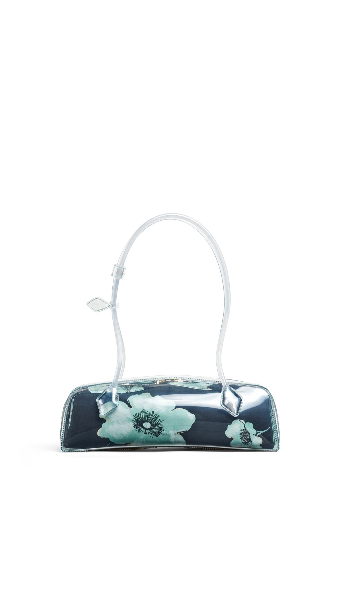 Alaïa Le Teckel Medium Bag In Polyurethane And Flower Print