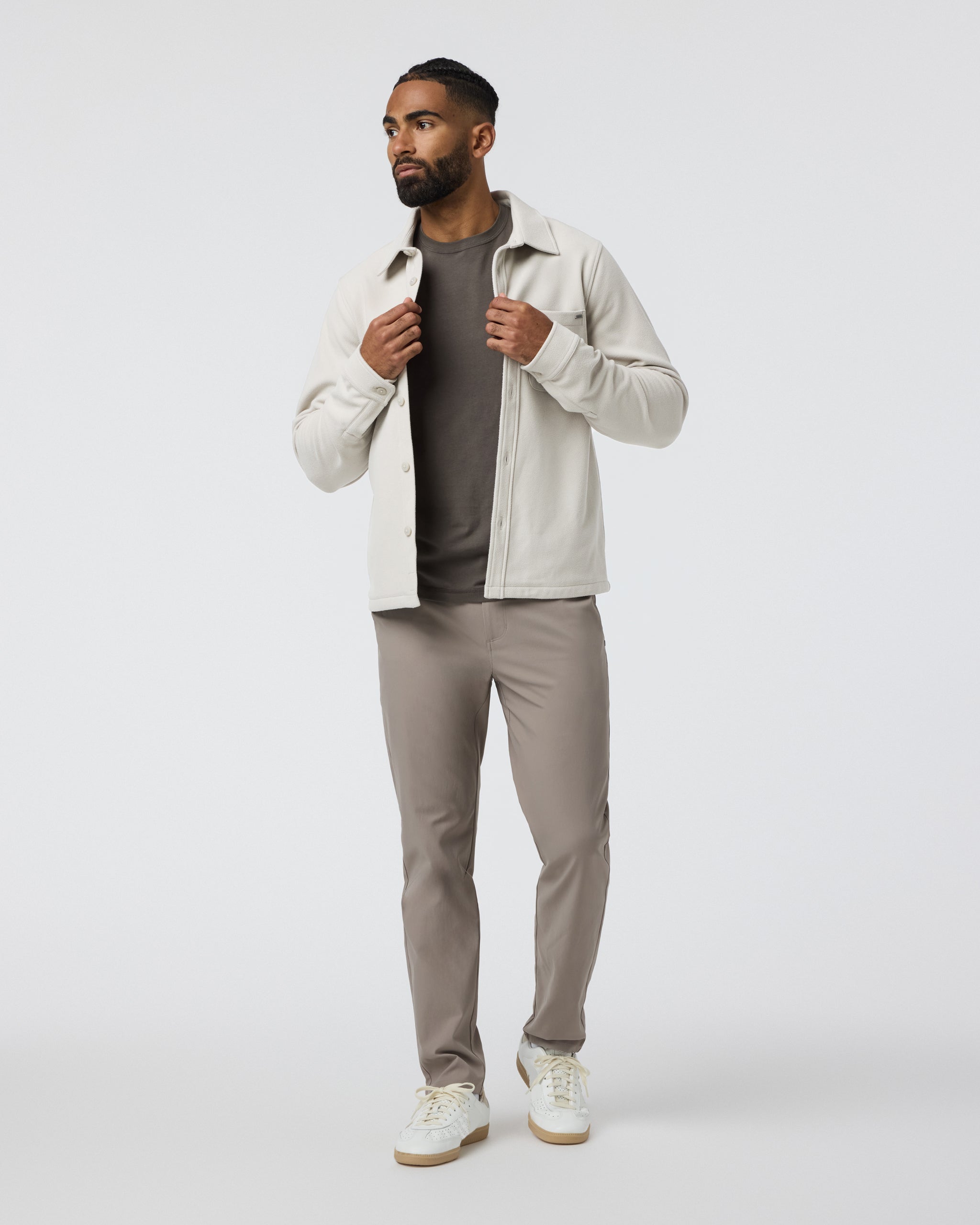 Vuori Beldon Shirt Jacket Knit Twill