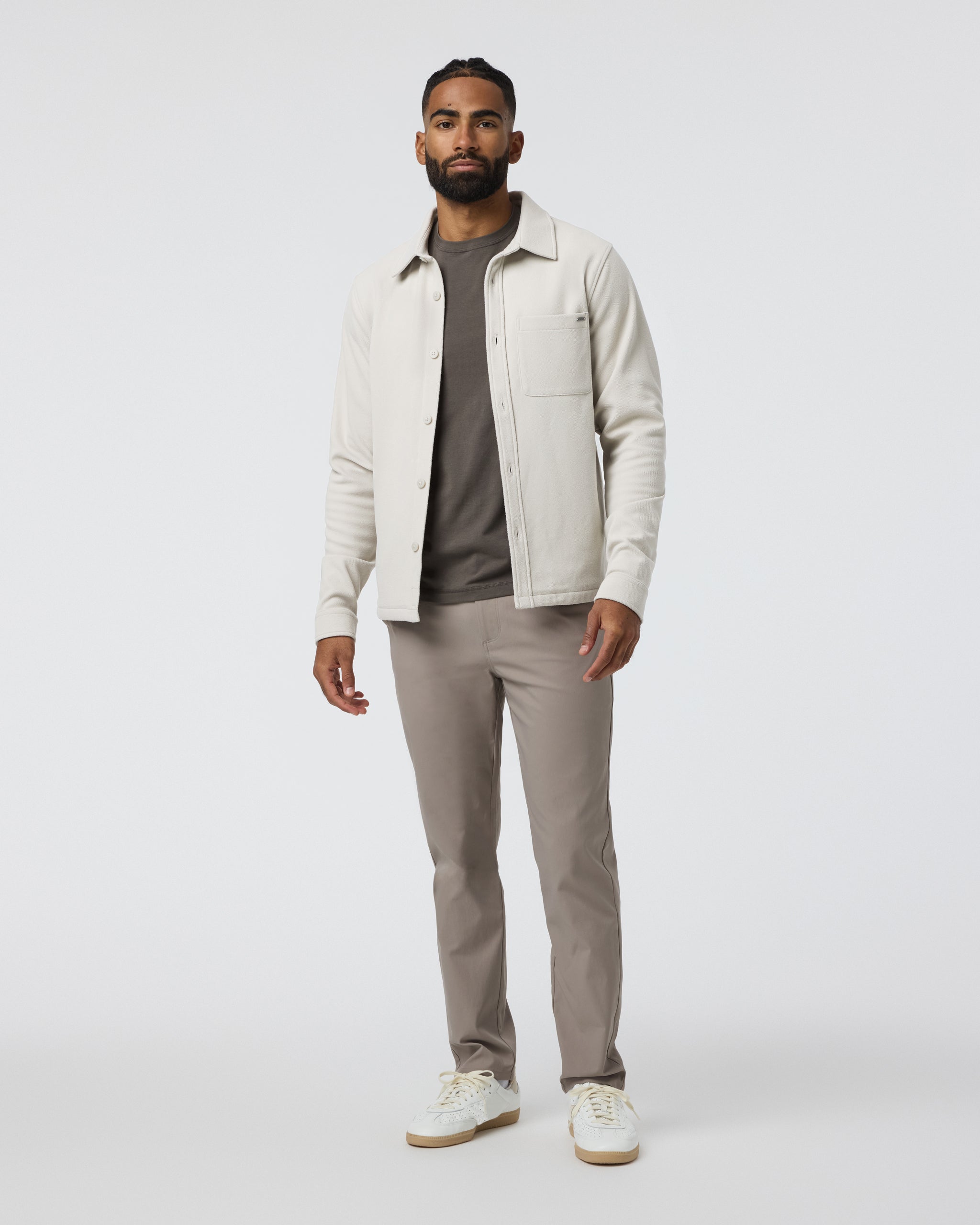 Vuori Beldon Shirt Jacket Knit Twill