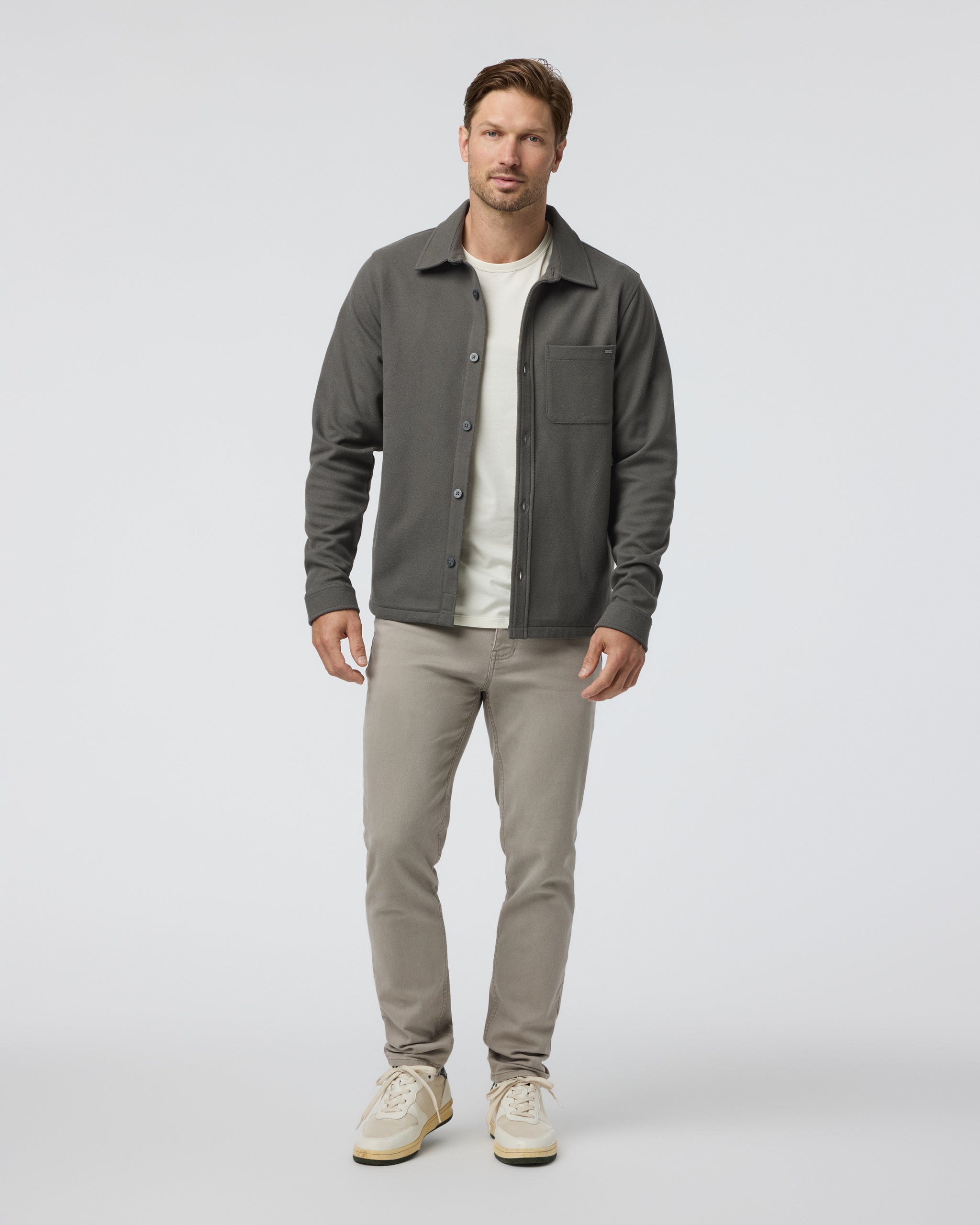 Vuori Beldon Shirt Jacket Knit Twill