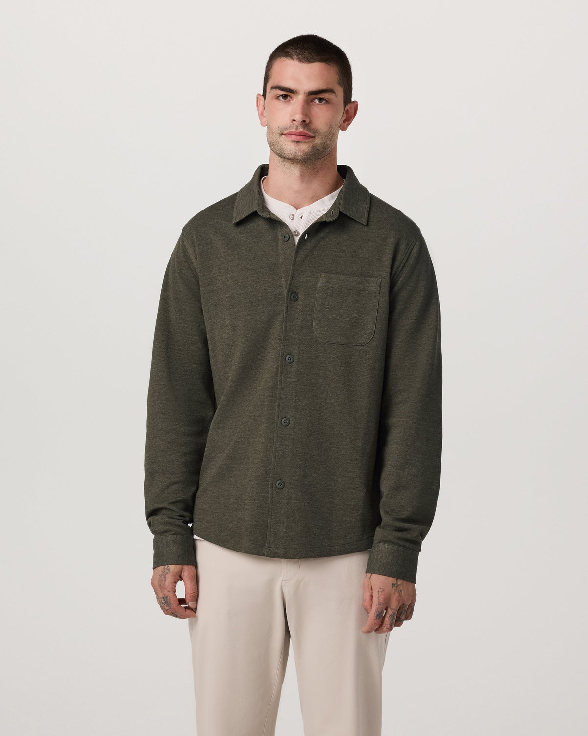 Vuori Long Sleeve Jeffreys Button Down Overshirt