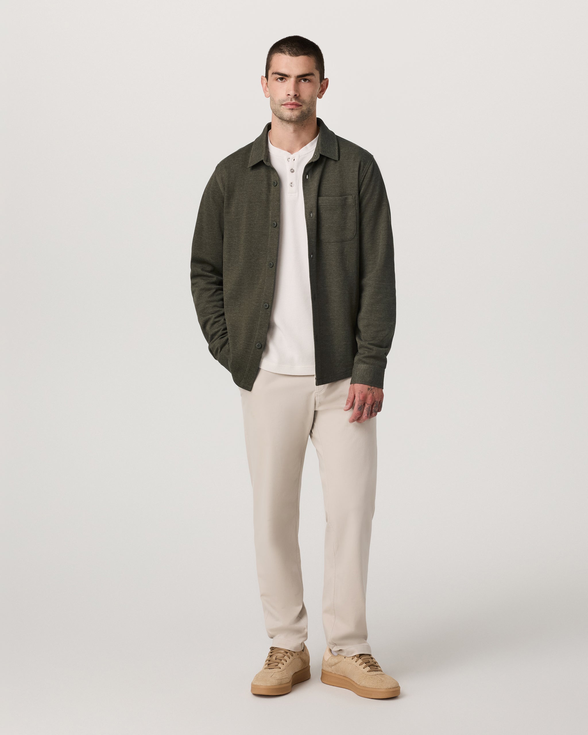 Vuori Long Sleeve Jeffreys Button Down Overshirt