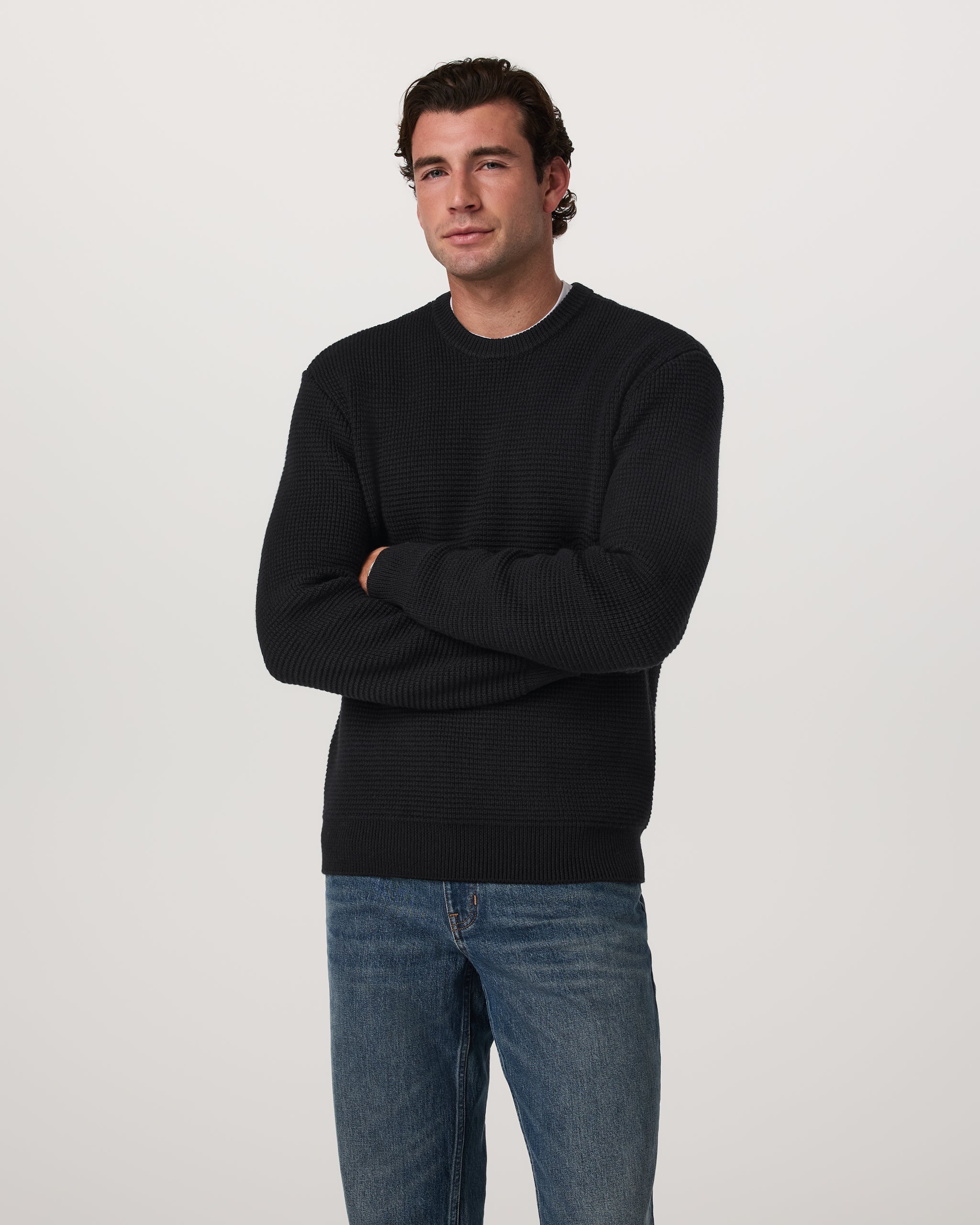 Vuori Denver Waffle Crew Sweater
