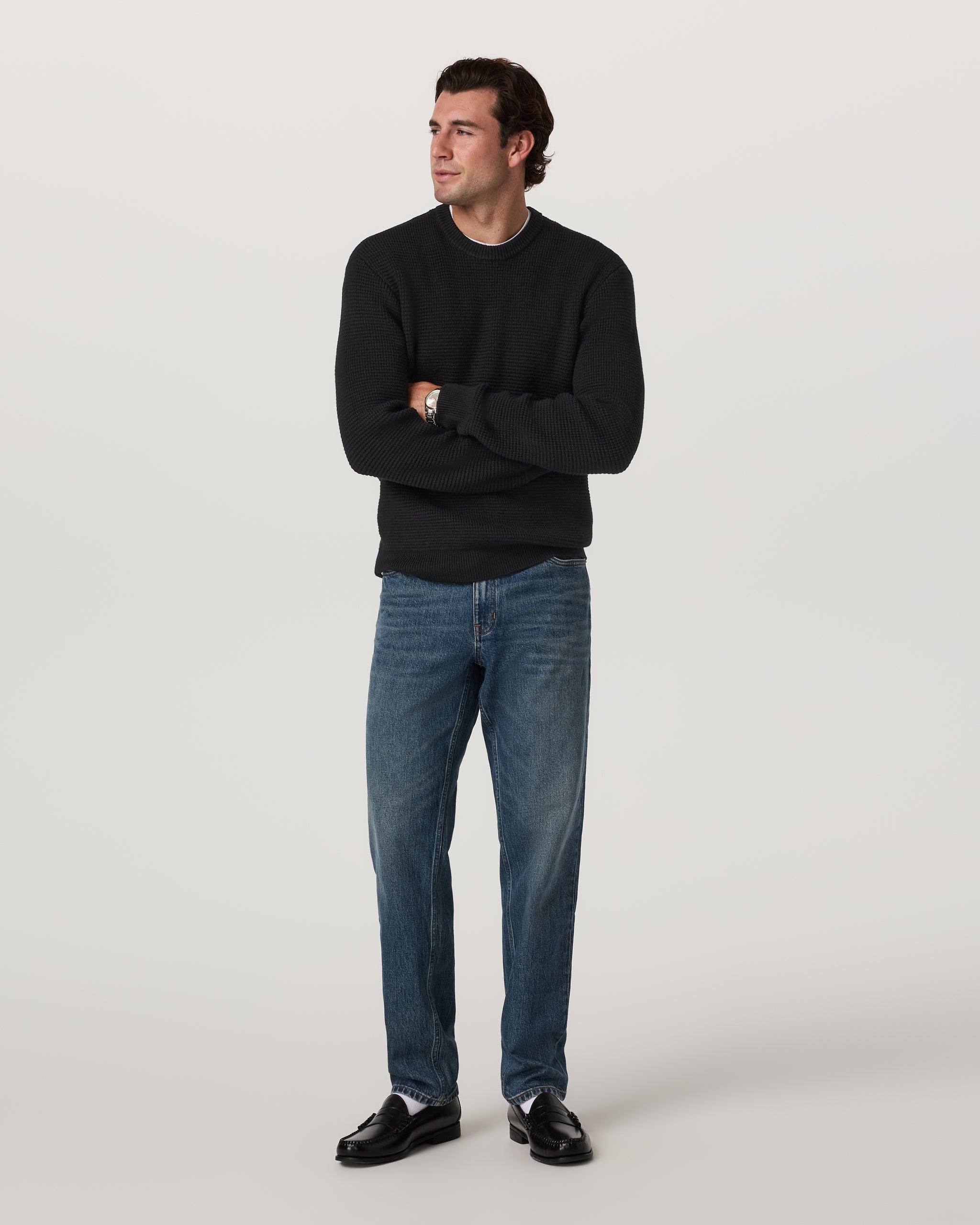 Vuori Denver Waffle Crew Sweater