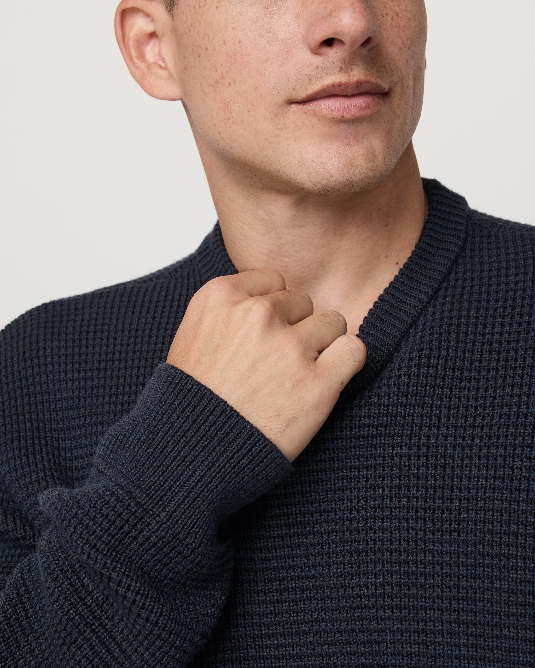 Vuori Denver Waffle Crew Sweater