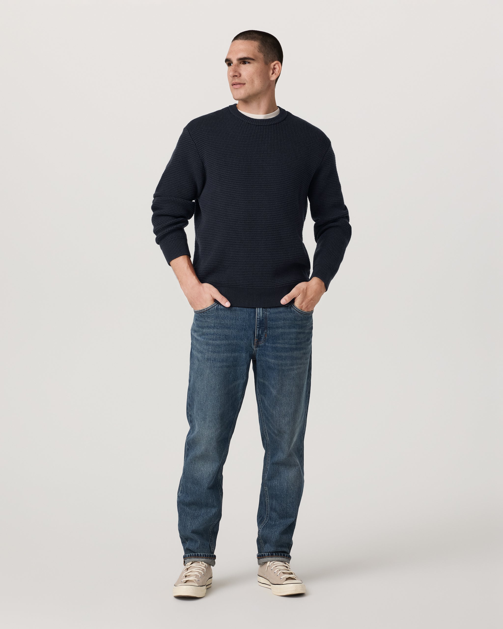 Vuori Denver Waffle Crew Sweater