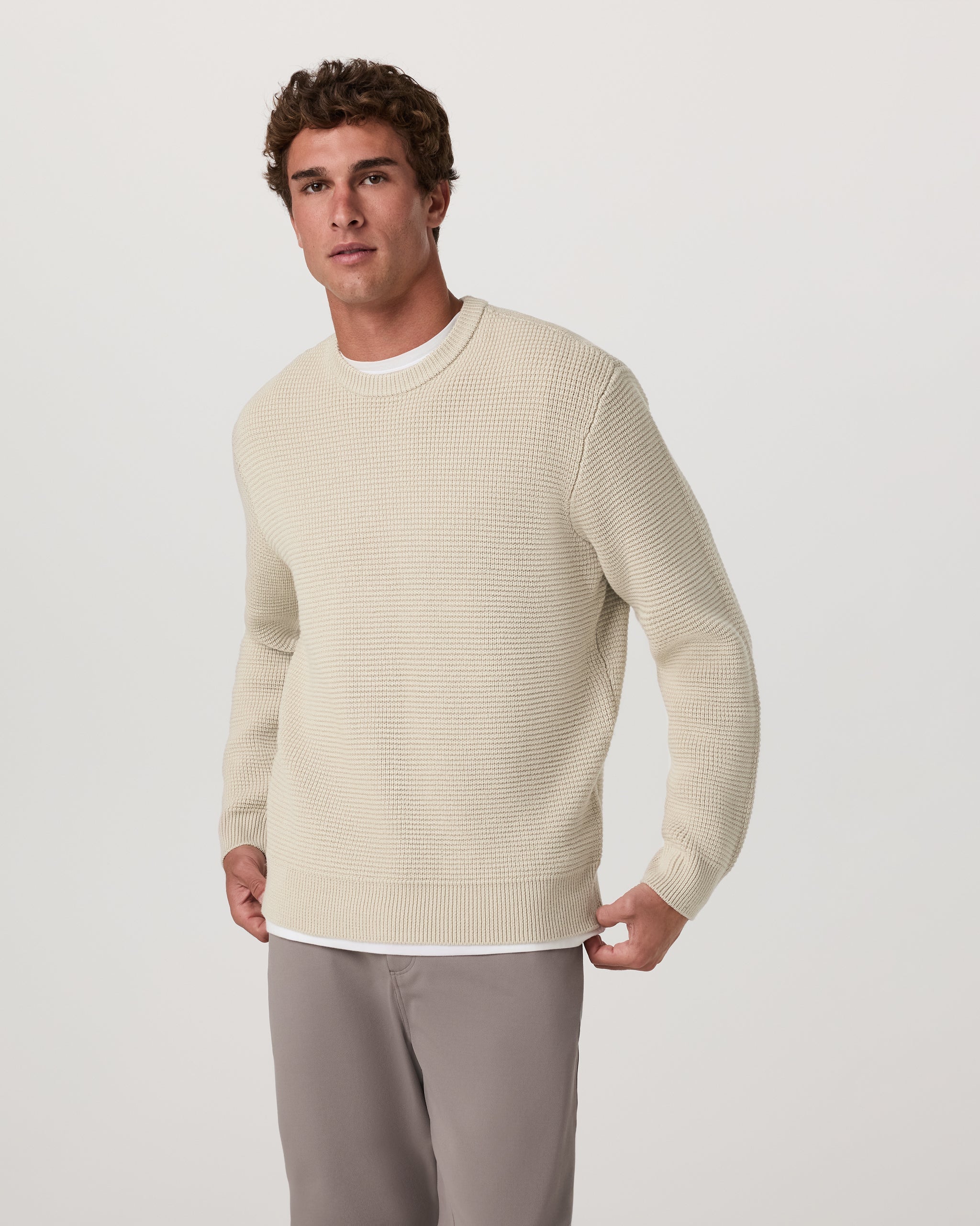 Vuori Denver Waffle Crew Sweater