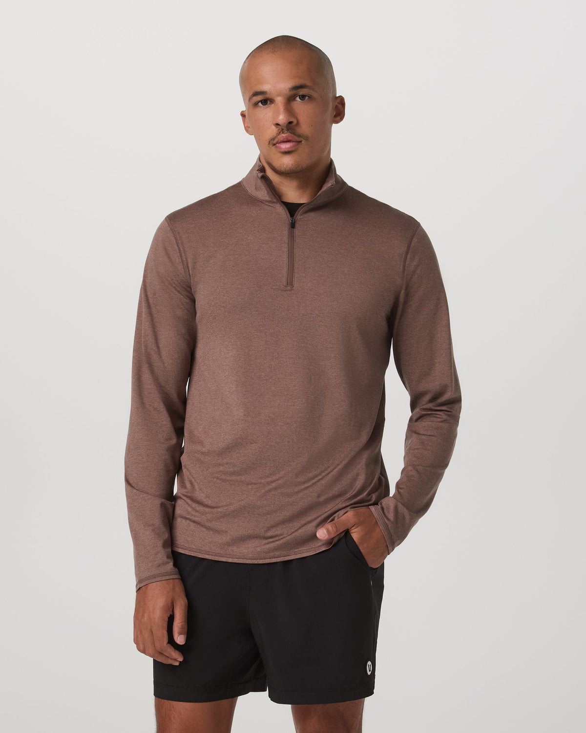 Vuori Ponto Half Zip Mock Neck