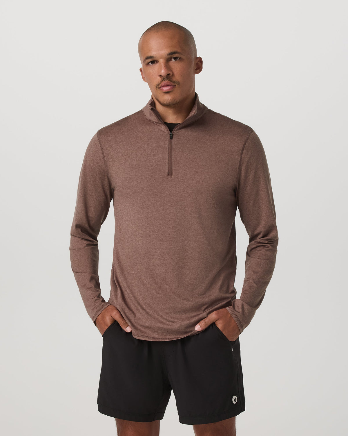 Vuori Ponto Half Zip Mock Neck