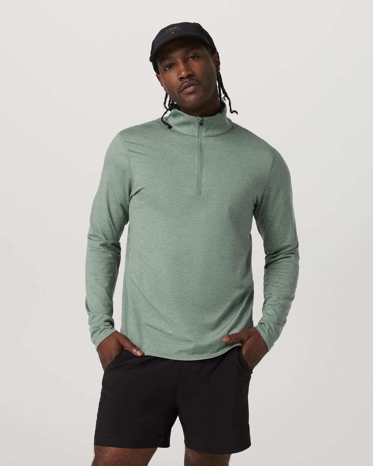 Vuori Ponto Half Zip Mock Neck