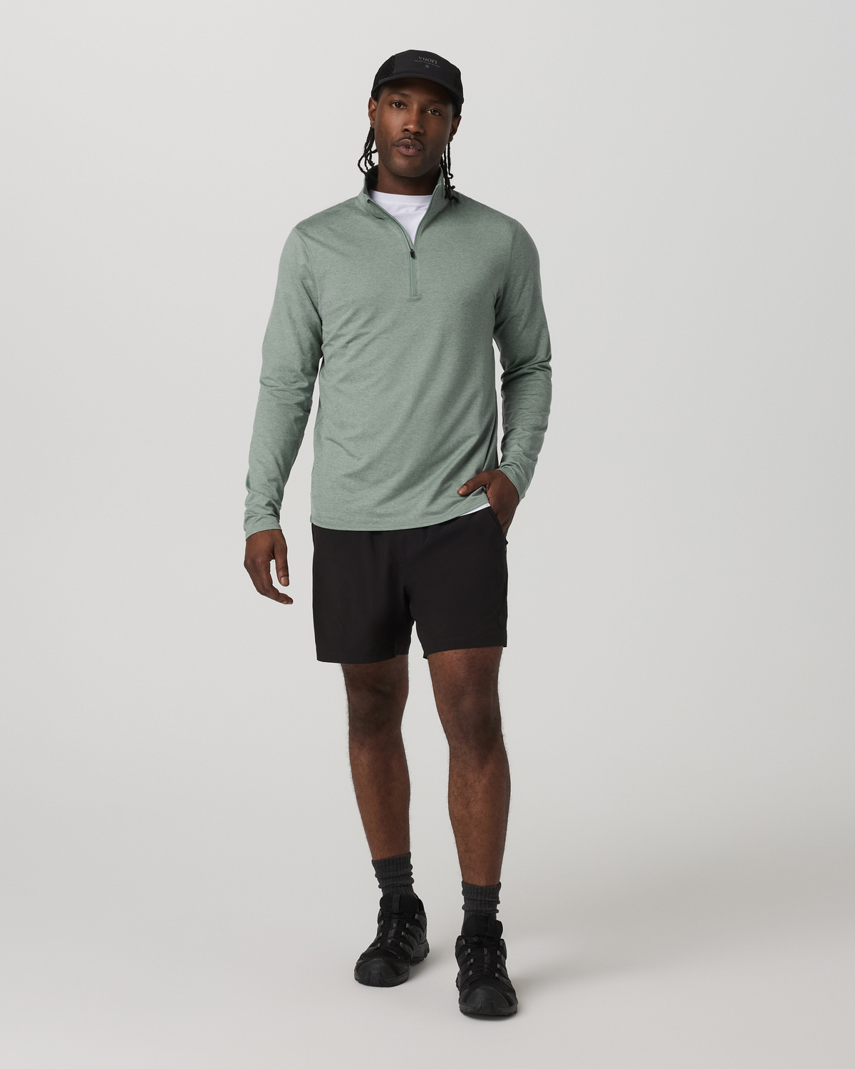 Vuori Ponto Half Zip Mock Neck