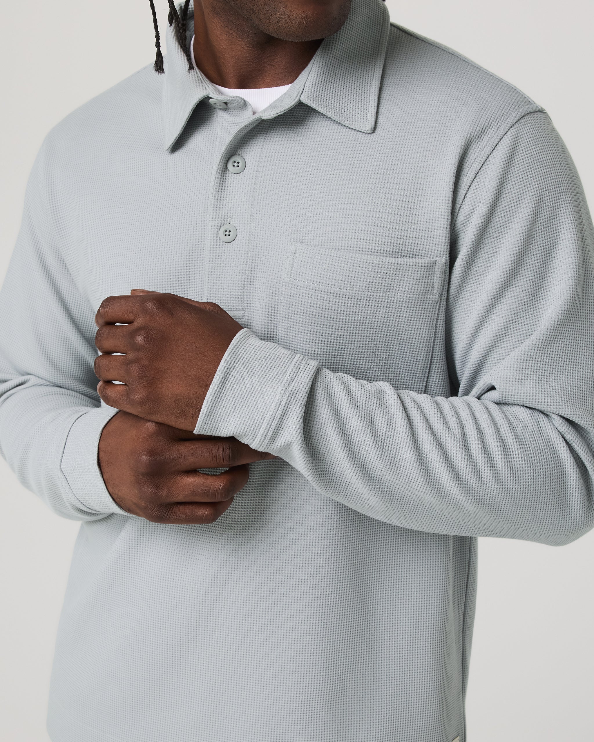 Vuori Long Sleeve Waffle Polo