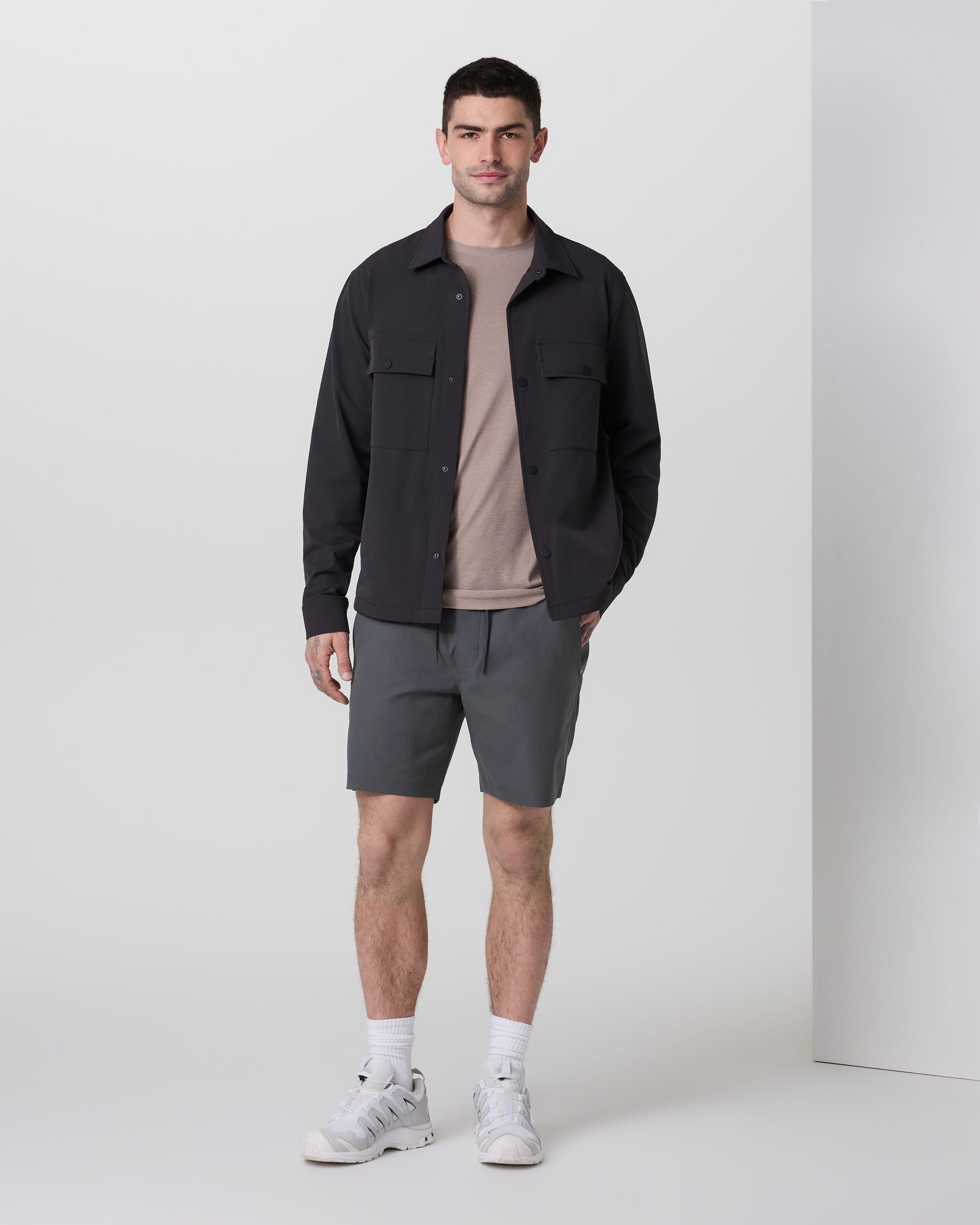 Vuori Cascade Crinkle Elastic Waist Short 8