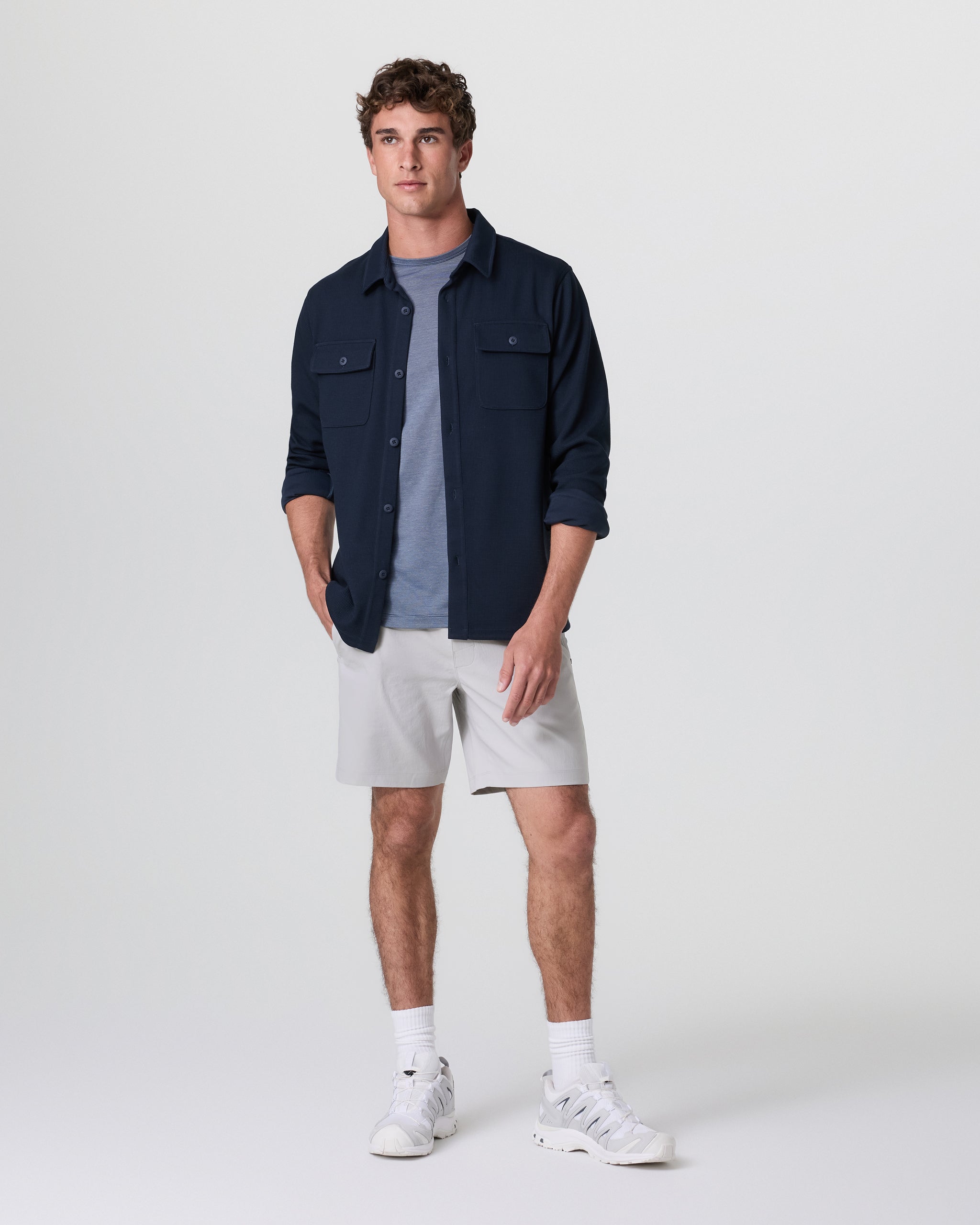 Vuori Cascade Crinkle Elastic Waist Short 8
