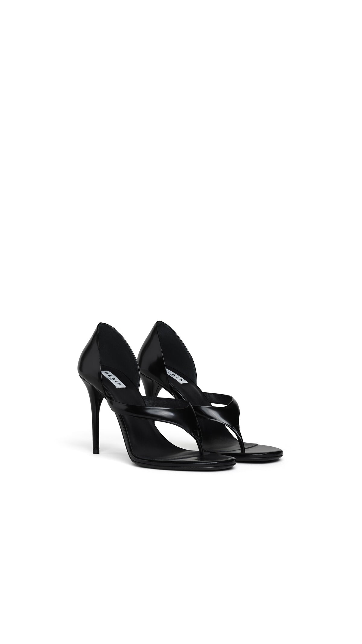 Alaïa Infradito Sandals In Patent Calfskin