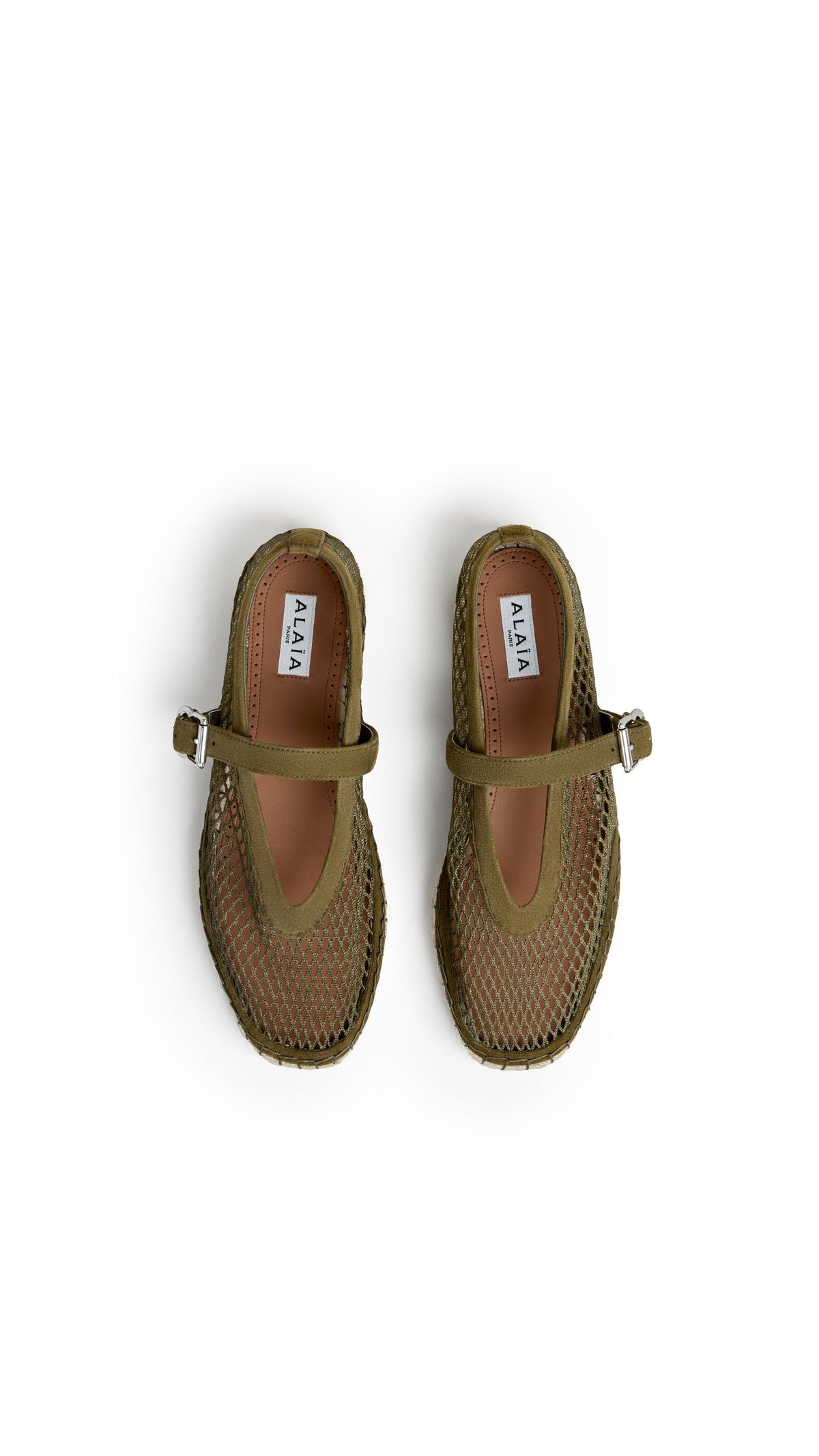 Alaïa Espadrilles In Fishnet And Suede