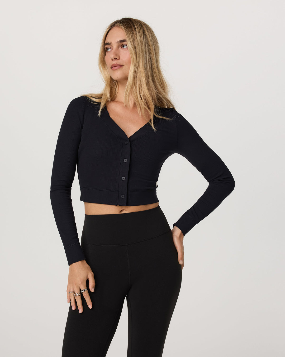 Vuori Long Sleeve Pose Mini Cardigan