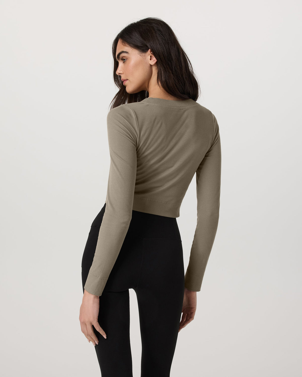 Vuori Long Sleeve Pose Mini Cardigan