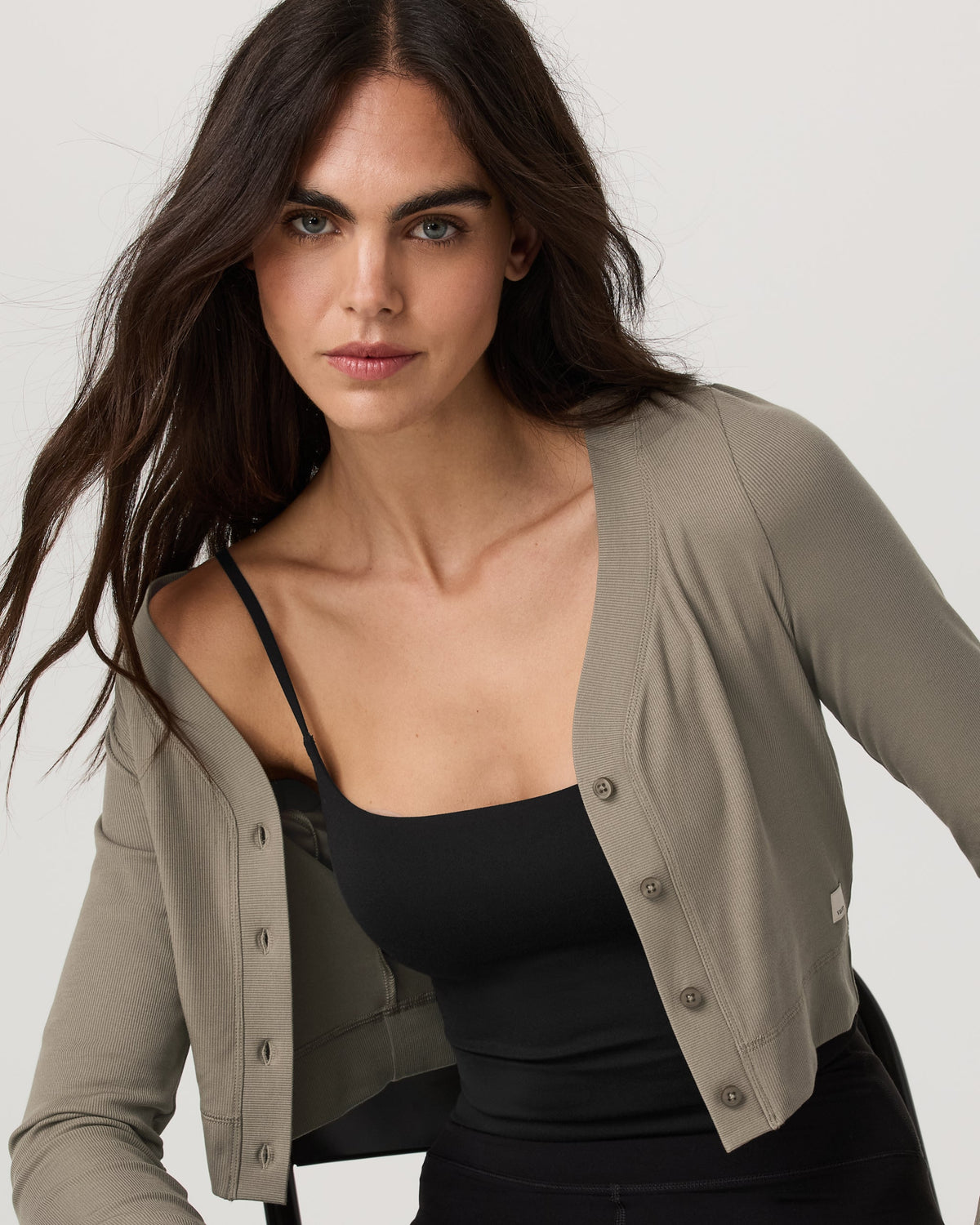 Vuori Long Sleeve Pose Mini Cardigan