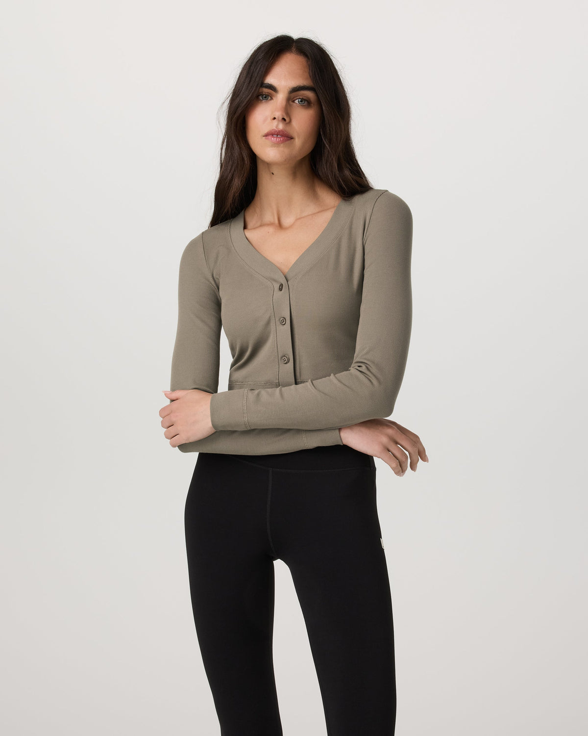 Vuori Long Sleeve Pose Mini Cardigan