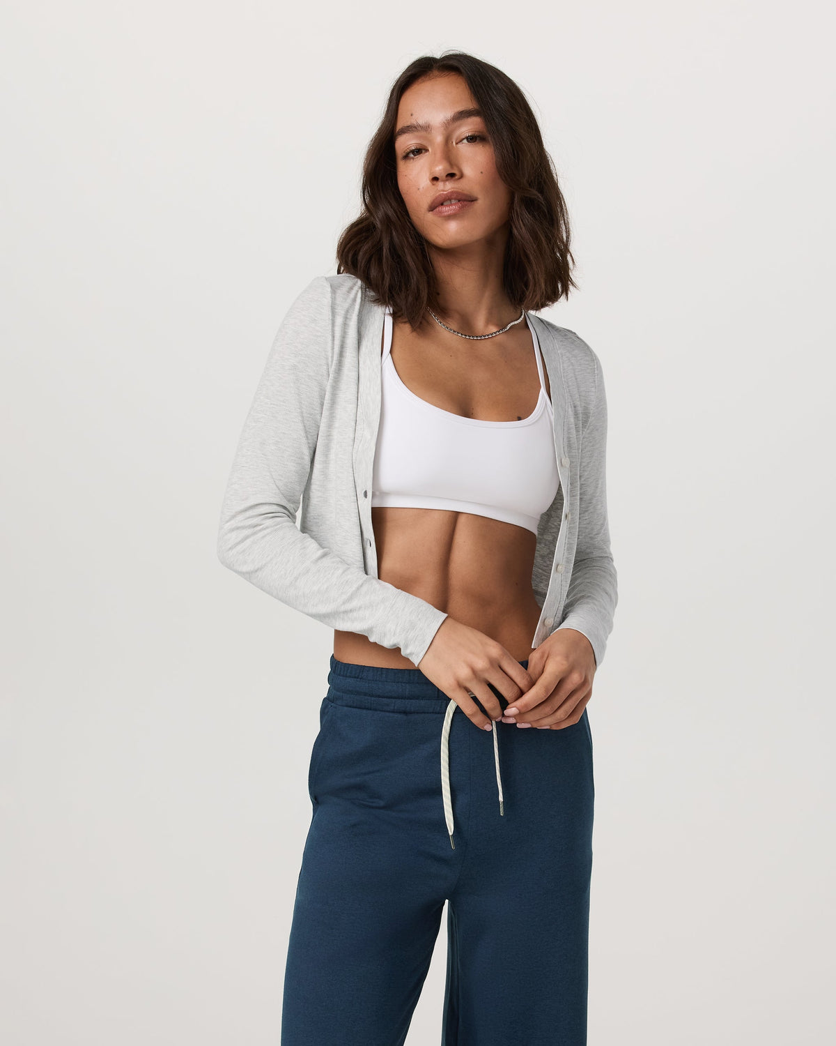 Vuori Long Sleeve Pose Mini Cardigan