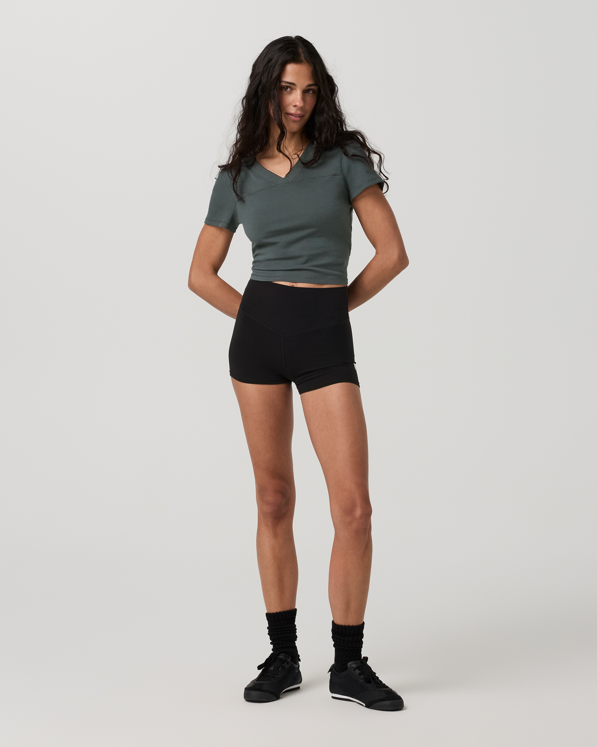 Vuori Short Sleeve Tuvalu Double V Neck