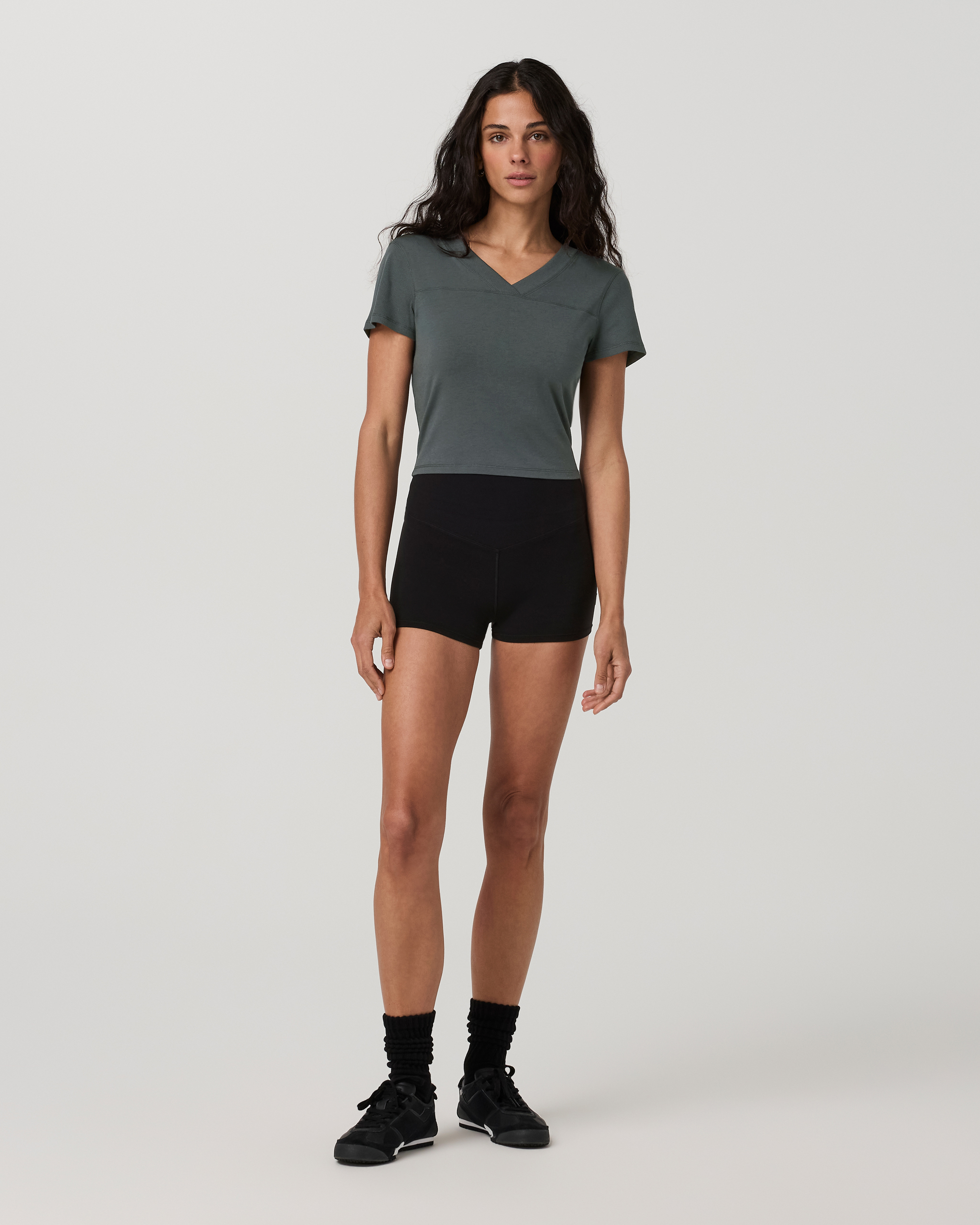 Vuori Short Sleeve Tuvalu Double V Neck