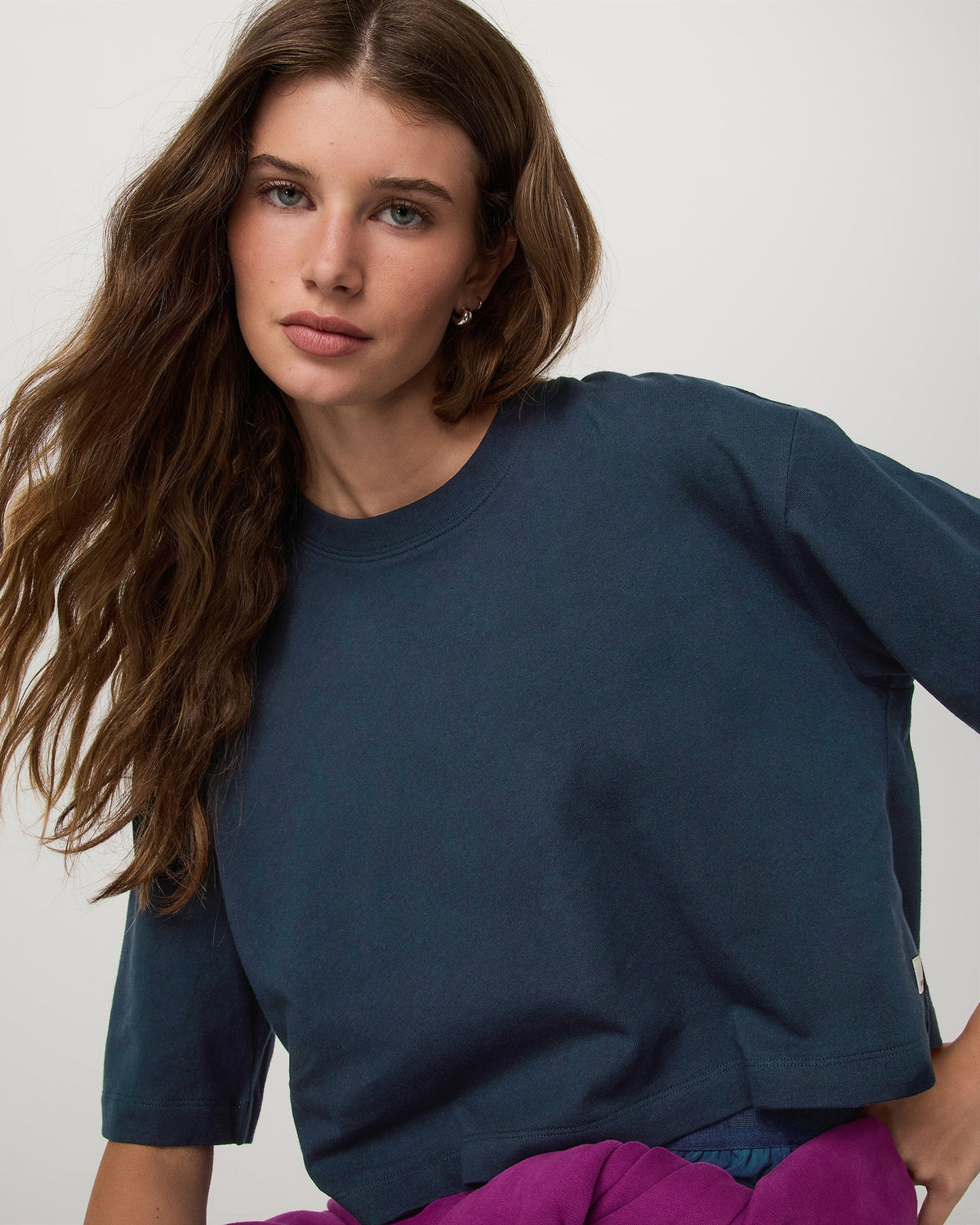 Vuori Short Sleeve Heavyweight Crop Cotton Tee