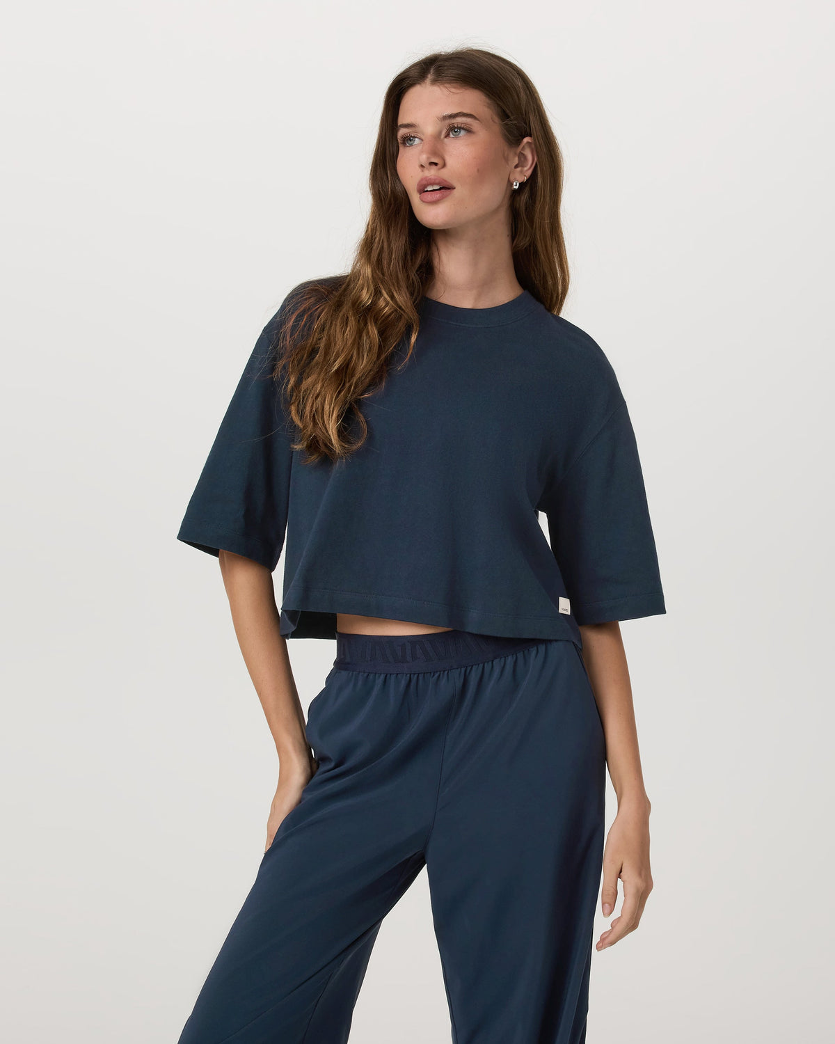 Vuori Short Sleeve Heavyweight Crop Cotton Tee