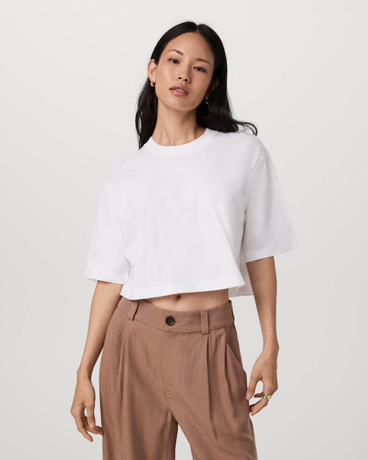 Vuori Short Sleeve Heavyweight Crop Cotton Tee