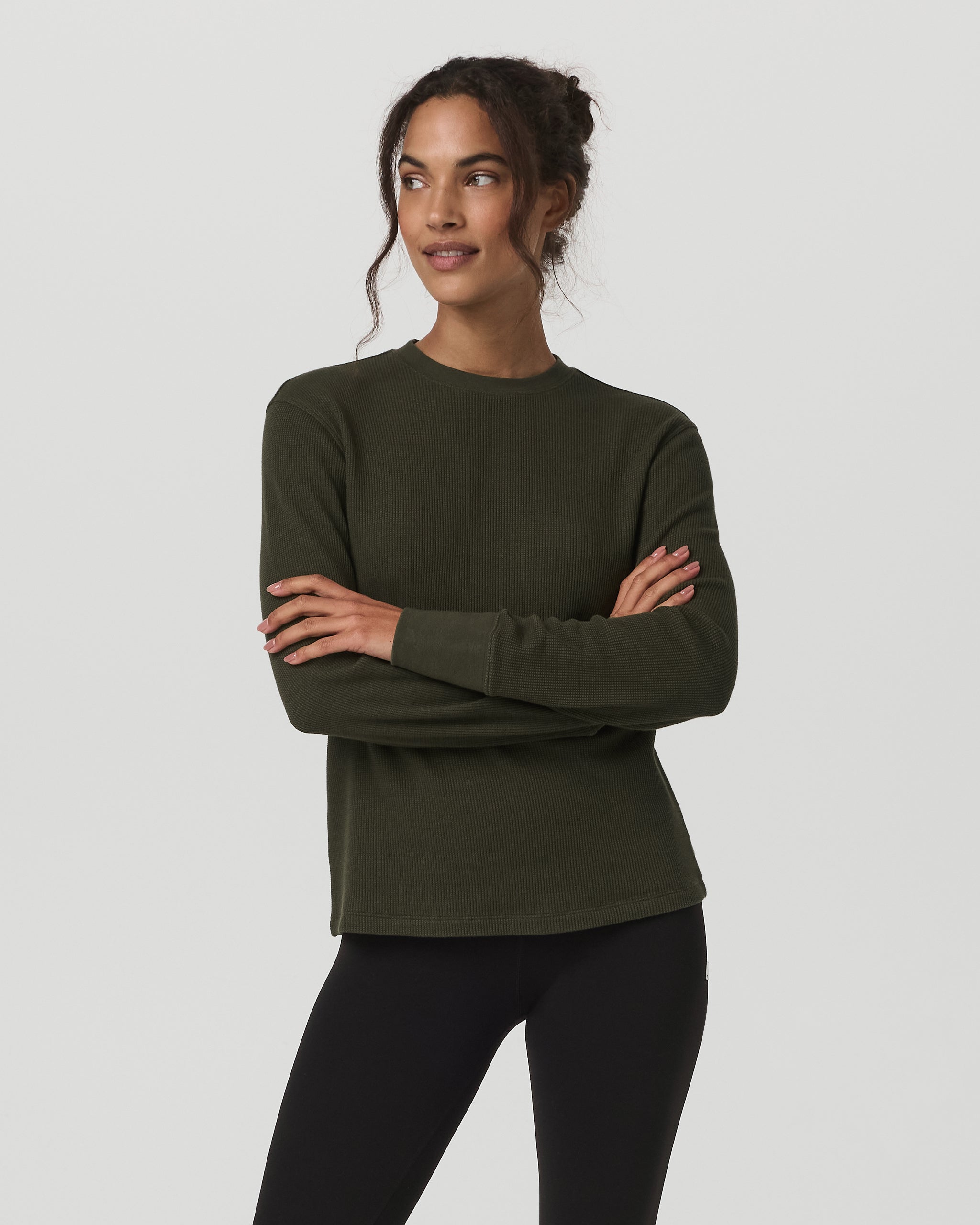 Vuori Long Sleeve Waffle Top