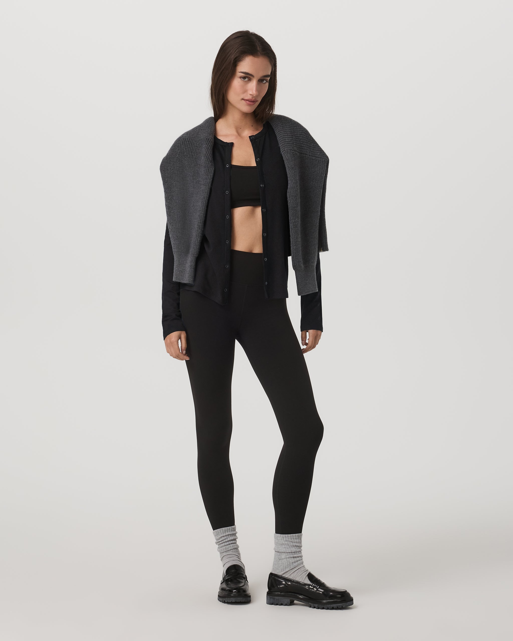 Vuori Long Sleeve Halo Snap Cardigan