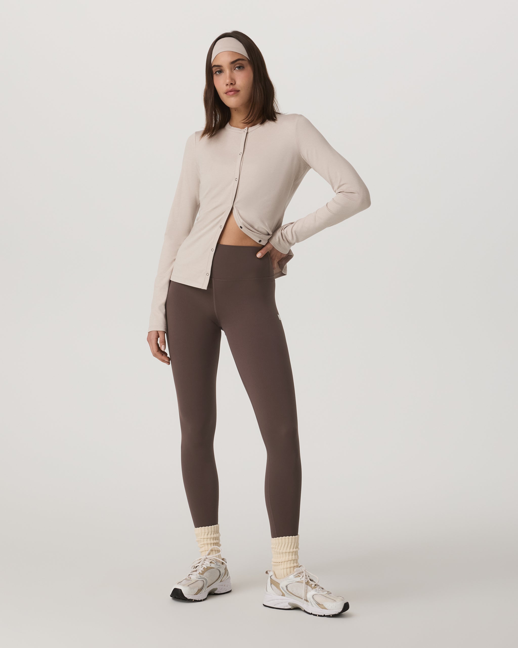 Vuori Long Sleeve Halo Snap Cardigan