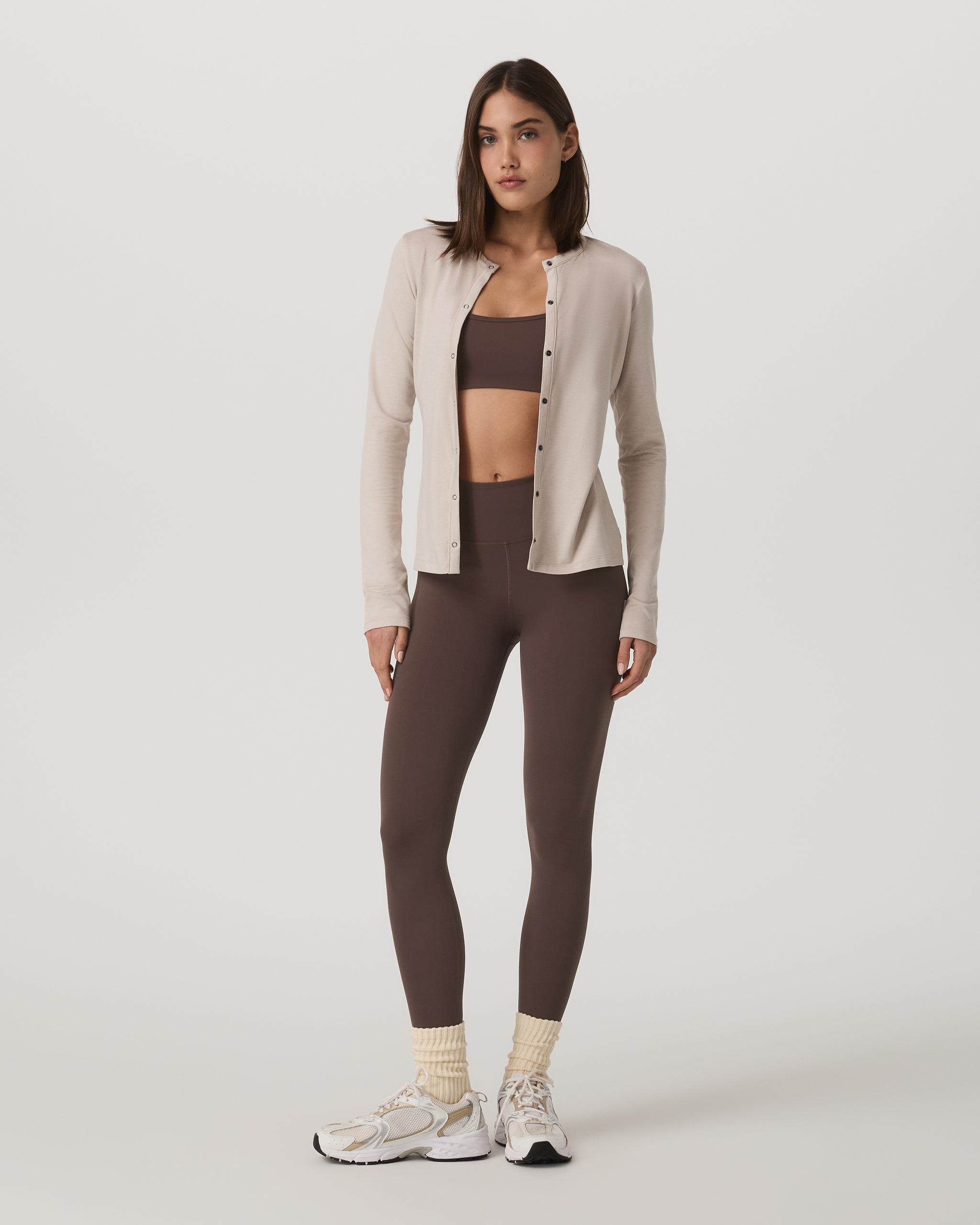 Vuori Long Sleeve Halo Snap Cardigan