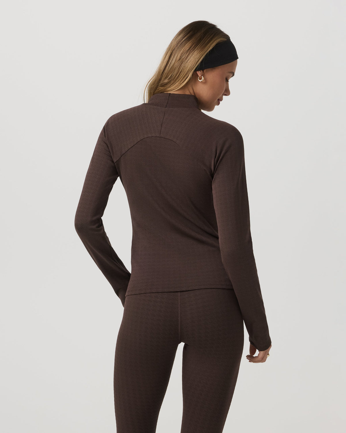 Vuori Long Sleeve Chilled Out Houndstooth Mock