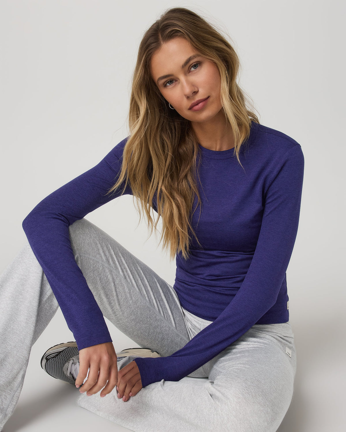 Vuori Long Sleeve Halo Essential Crew Tee