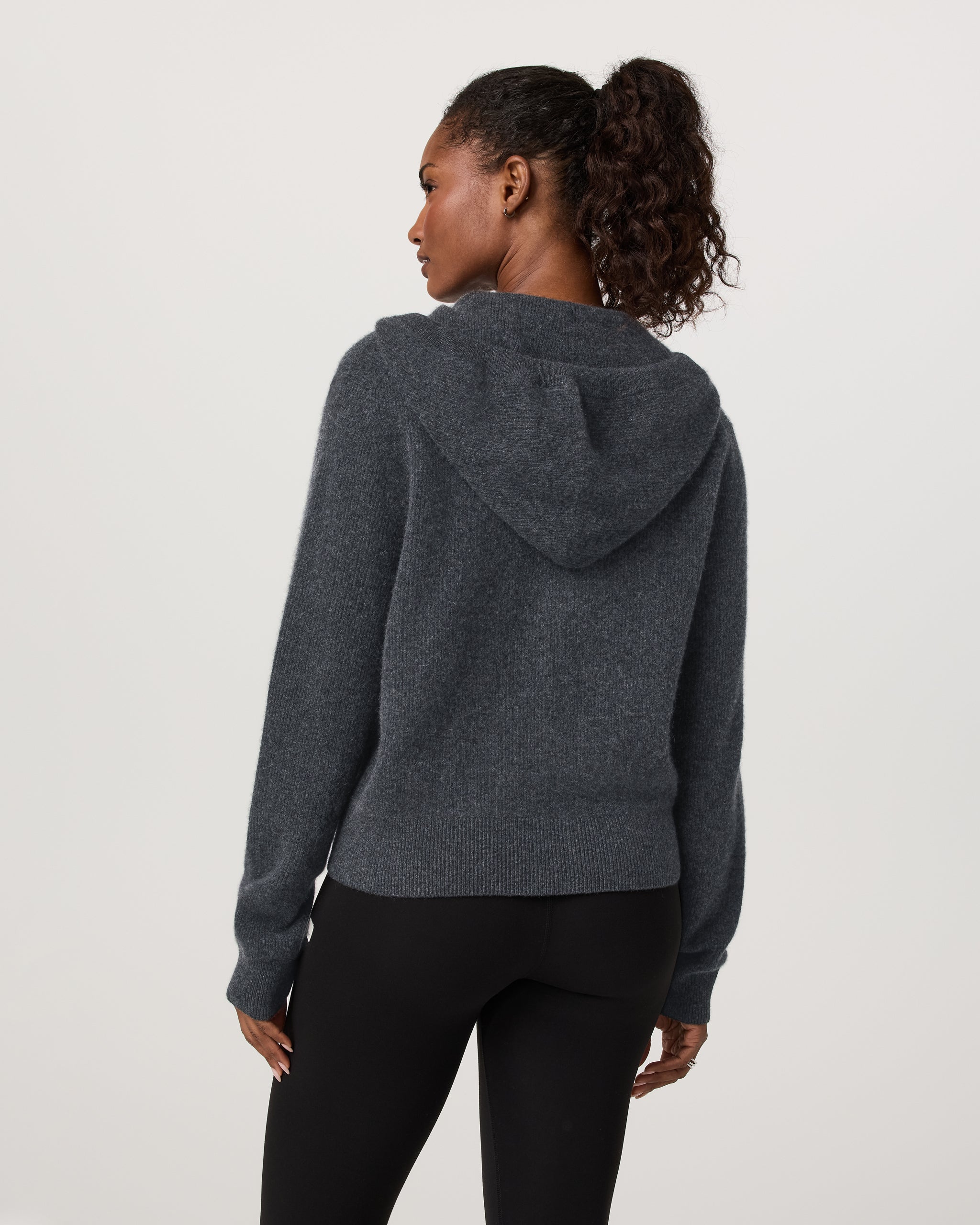Vuori Milie Full Zip Cashmere Rib Hoodie