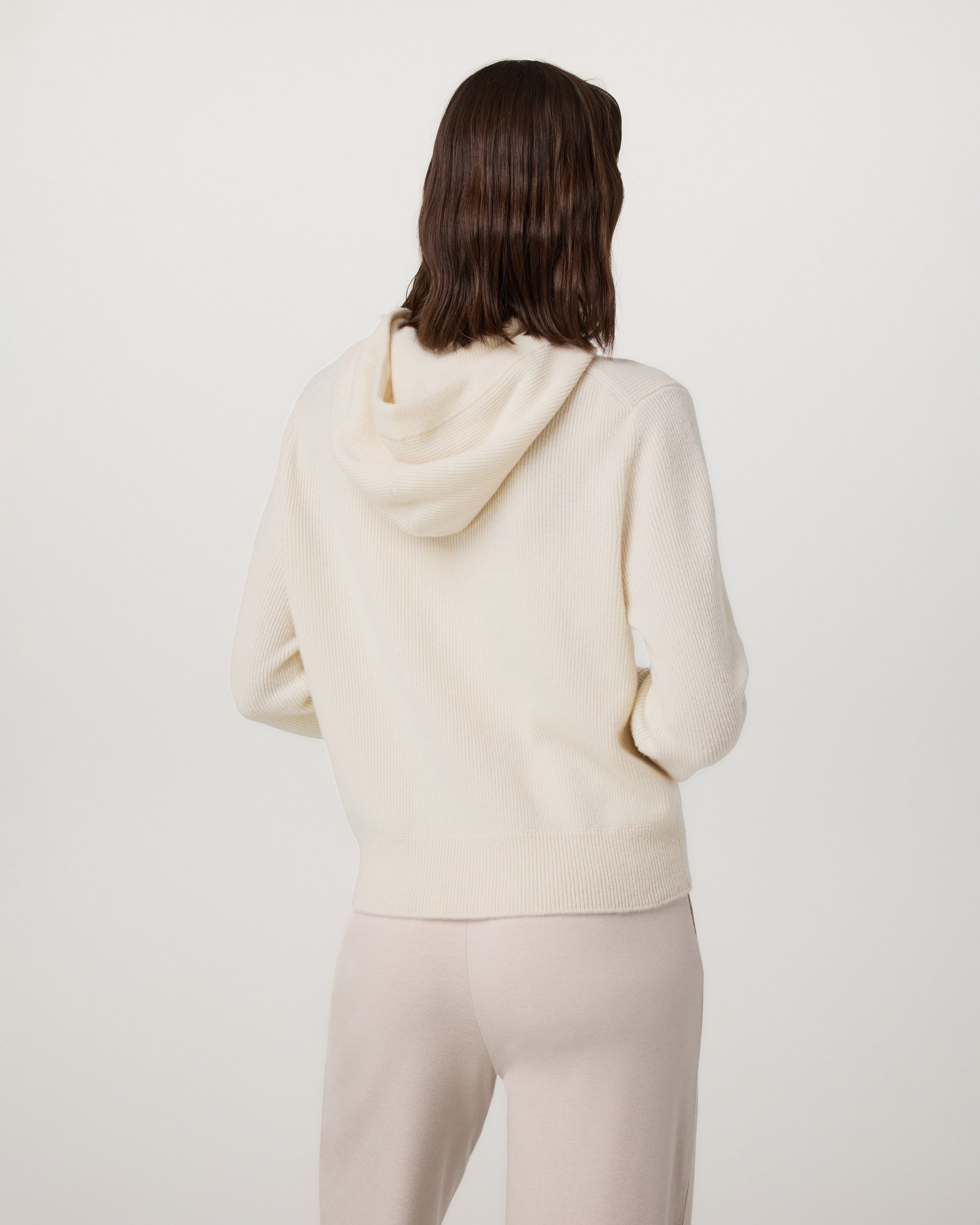 Vuori Milie Full Zip Cashmere Rib Hoodie