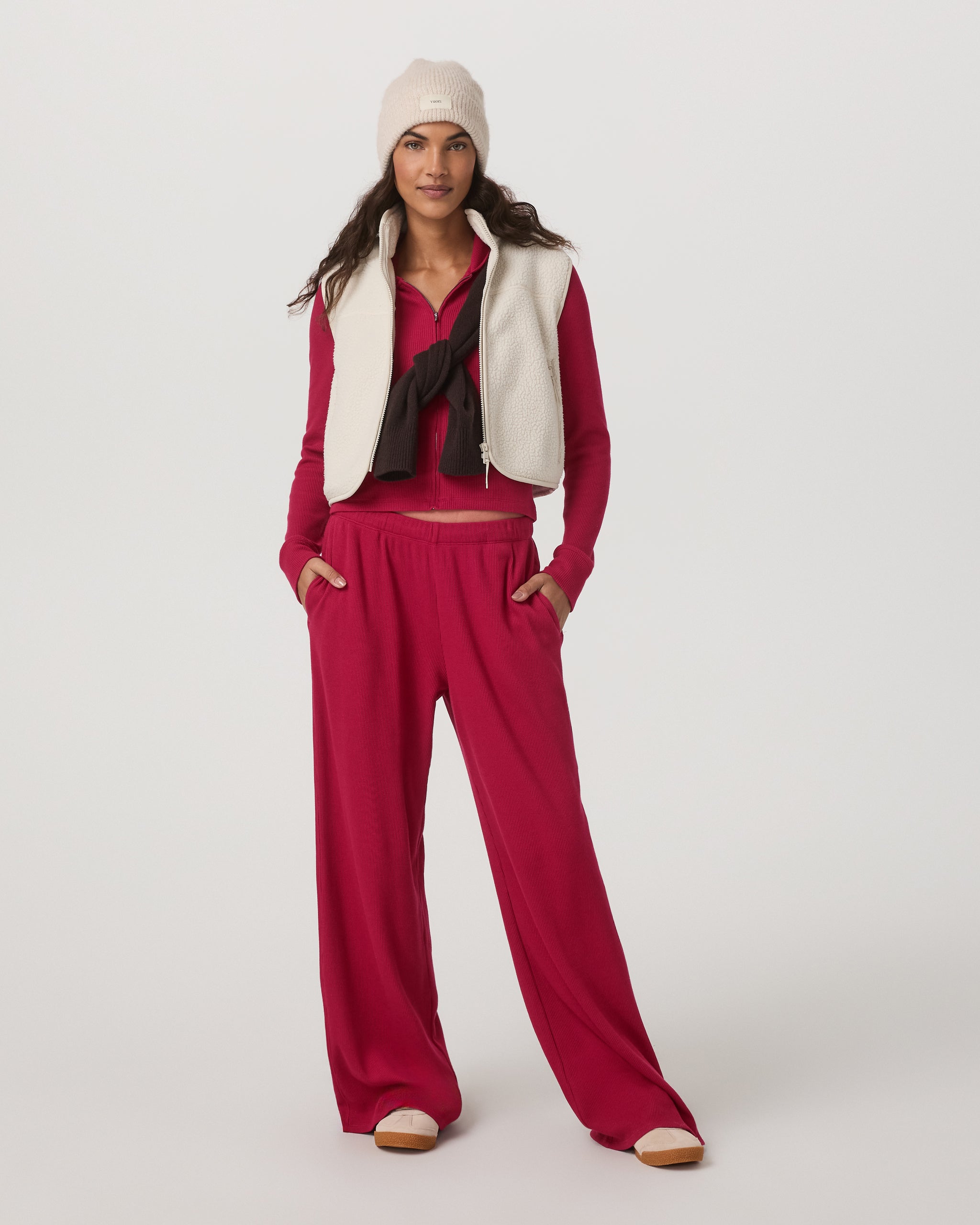 Vuori Waffle Wideleg Pant