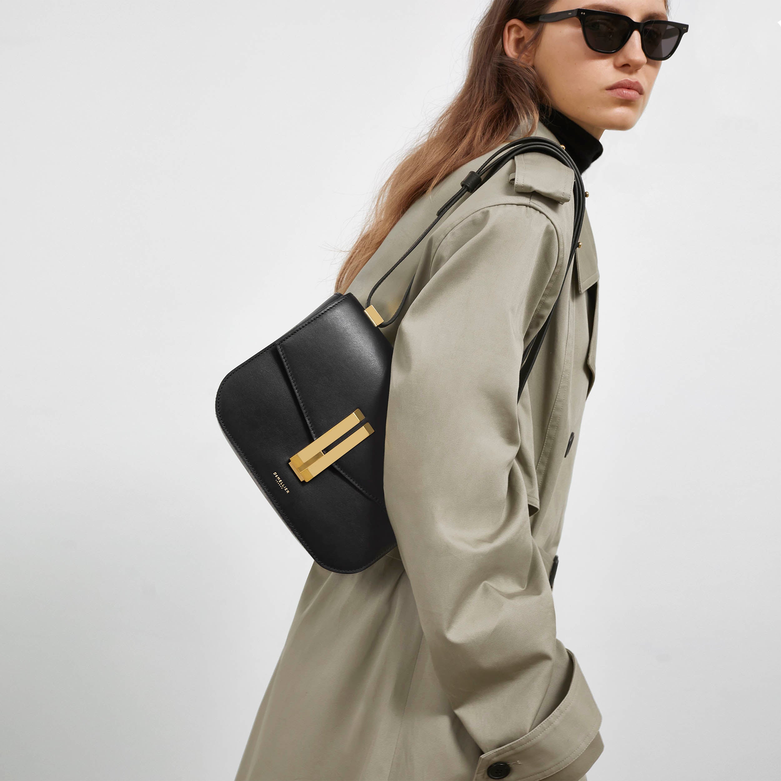 DeMellier The Vancouver leopard-effect calf hair & black smooth