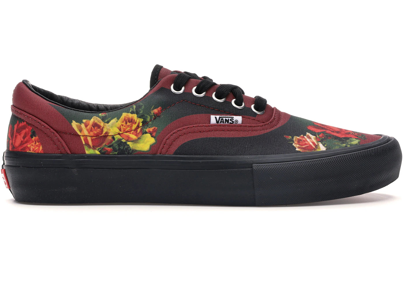 vans era supreme jean paul gaultier burgundy