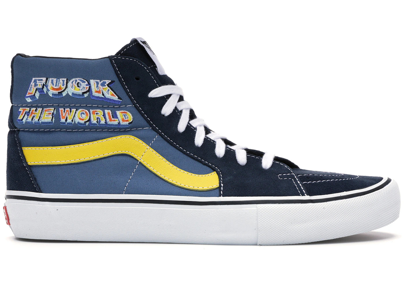 vans sk8-hi supreme fuck the world blue