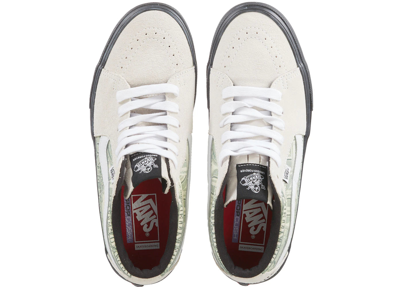 vans skate grosso mid supreme dollar cream