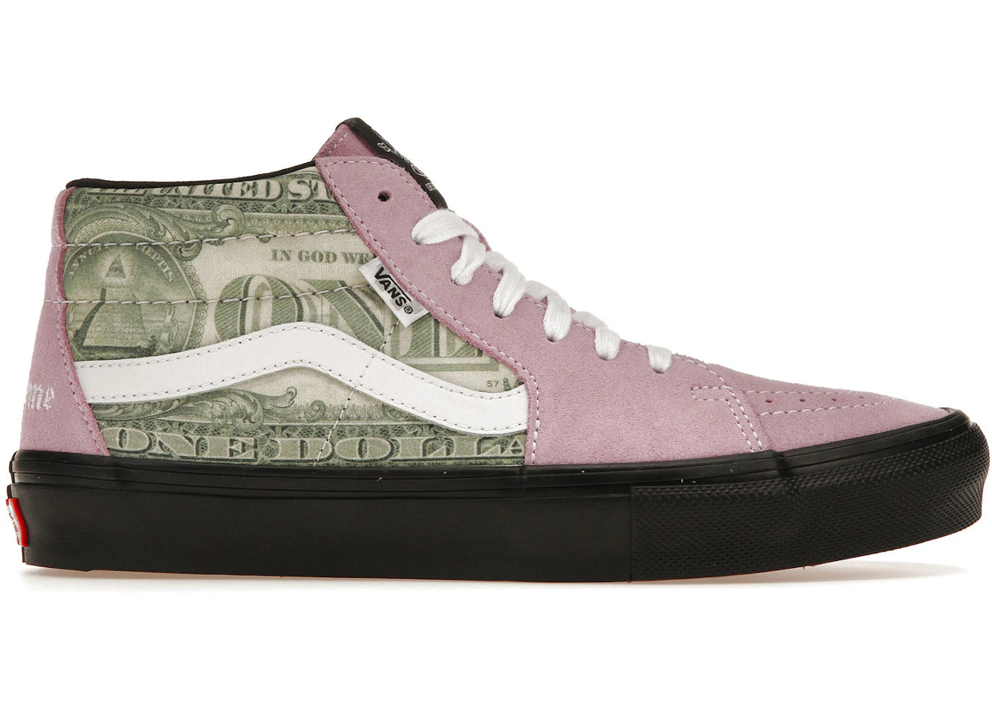vans skate grosso mid supreme dollar pink