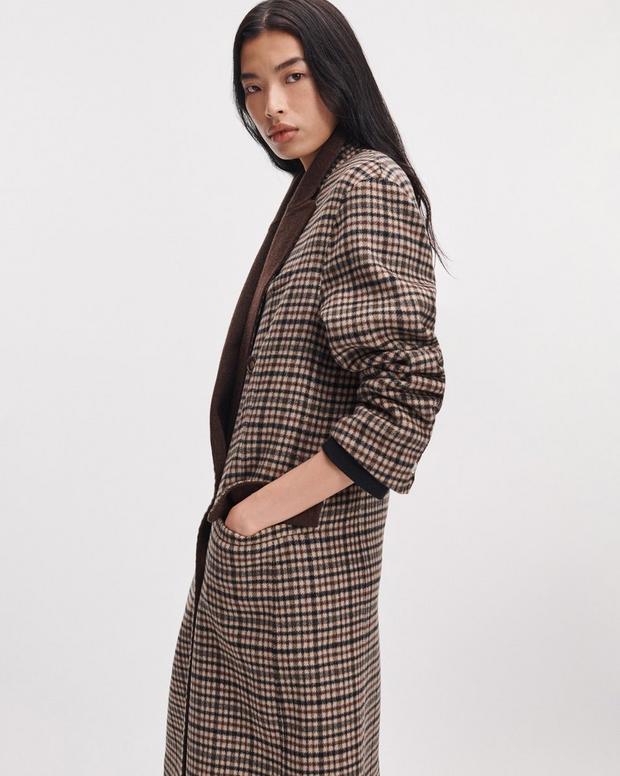 Rag & Bone Vasso Double-Face Plaid Coat