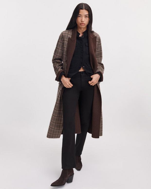 Rag & Bone Vasso Double-Face Plaid Coat