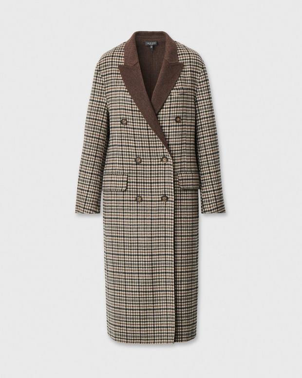Rag & Bone Vasso Double-Face Plaid Coat