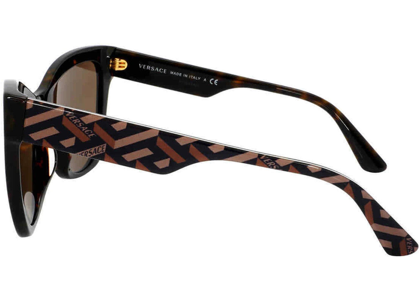 versace cat eye sunglasses brown (ve4417u-535973)